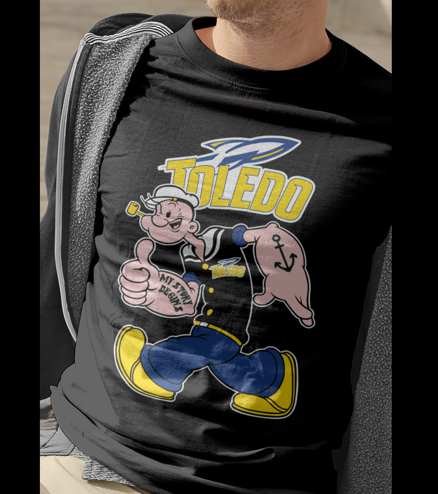 Toledo Rockets Popeye My Story Begins T-Shirt