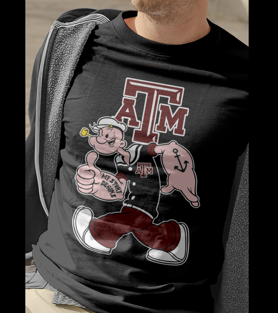 Texas A&M Aggies Popeye My Story Designs T-Shirt