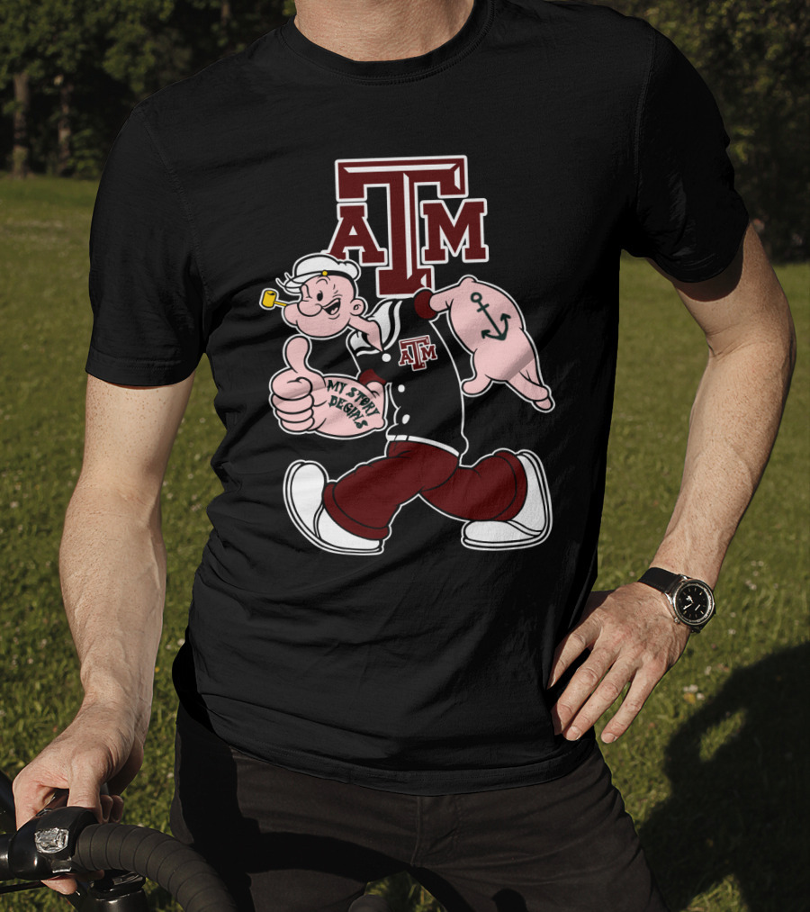 Texas A&M Aggies Popeye My Story Designs T-Shirt