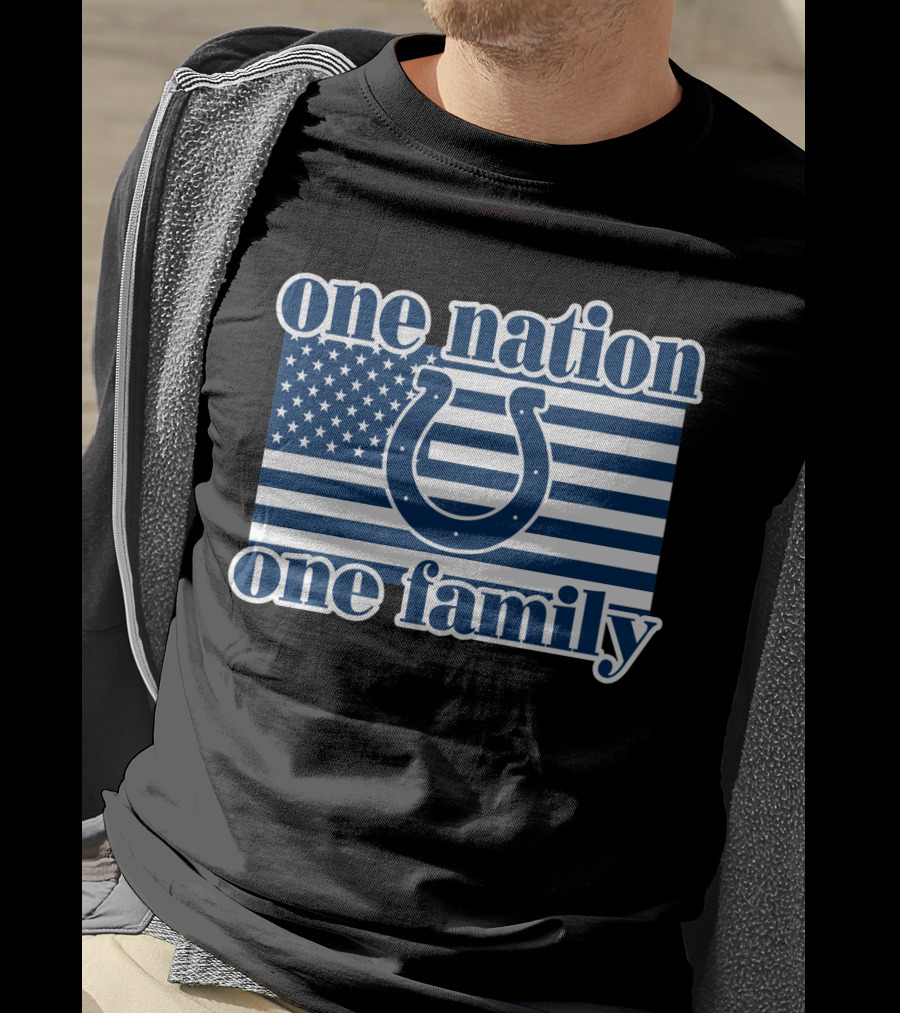 One Nation One Family Indianapolis Colts T-Shirt