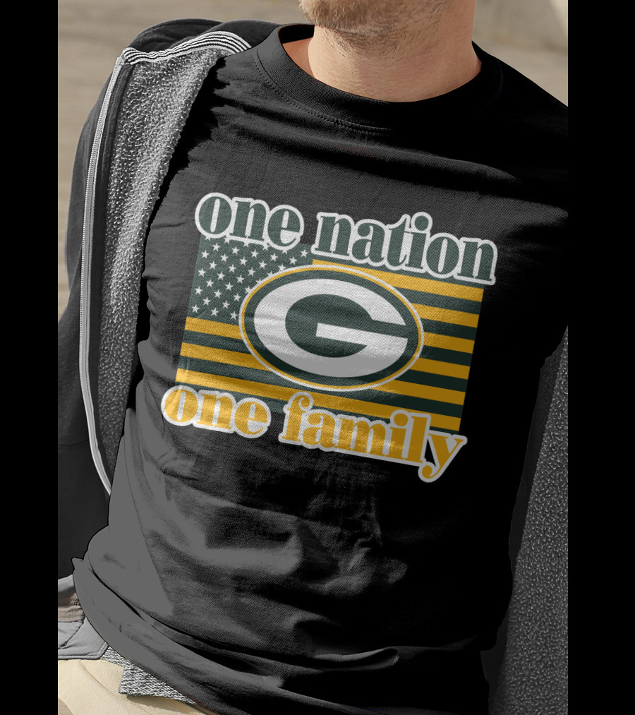 One Nation One Family Green Bay Packers T-Shirt