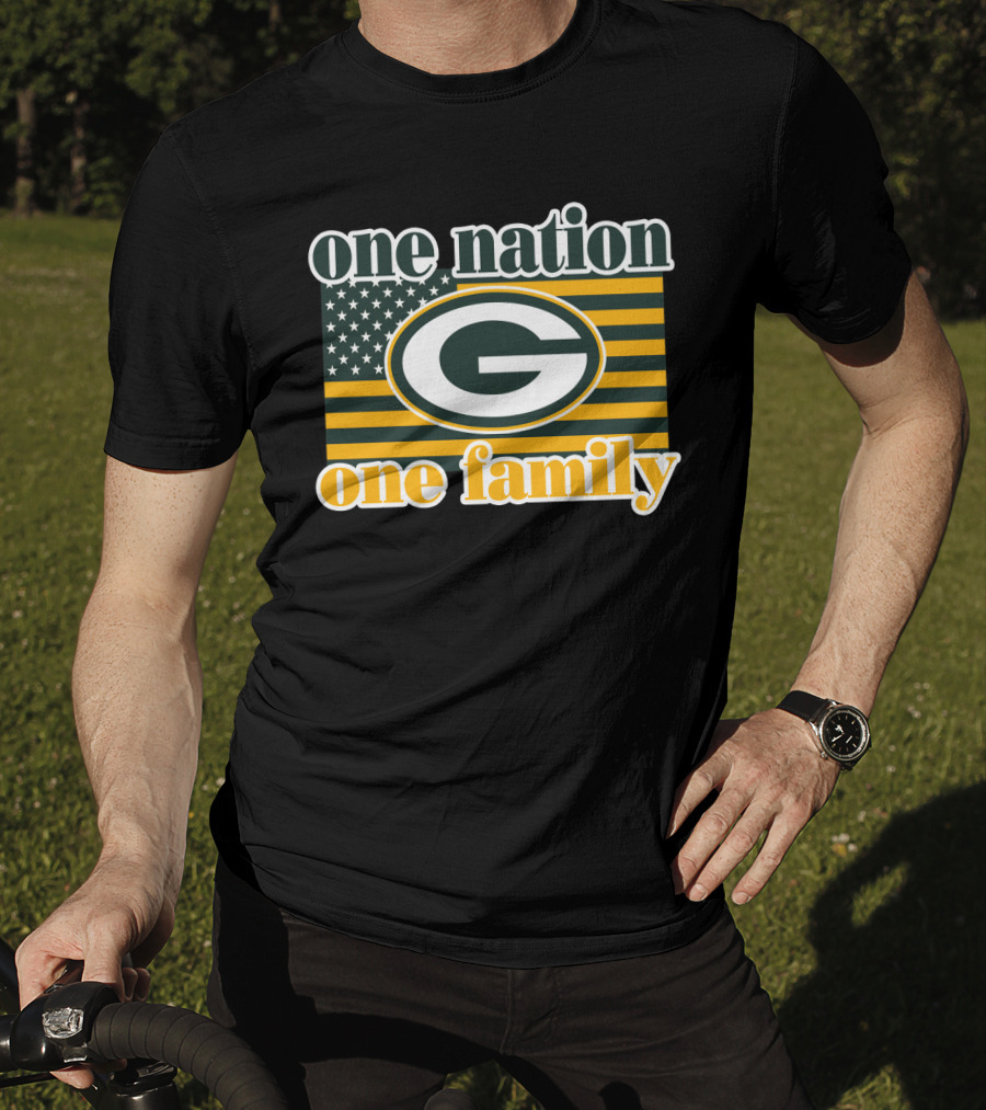 One Nation One Family Green Bay Packers T-Shirt