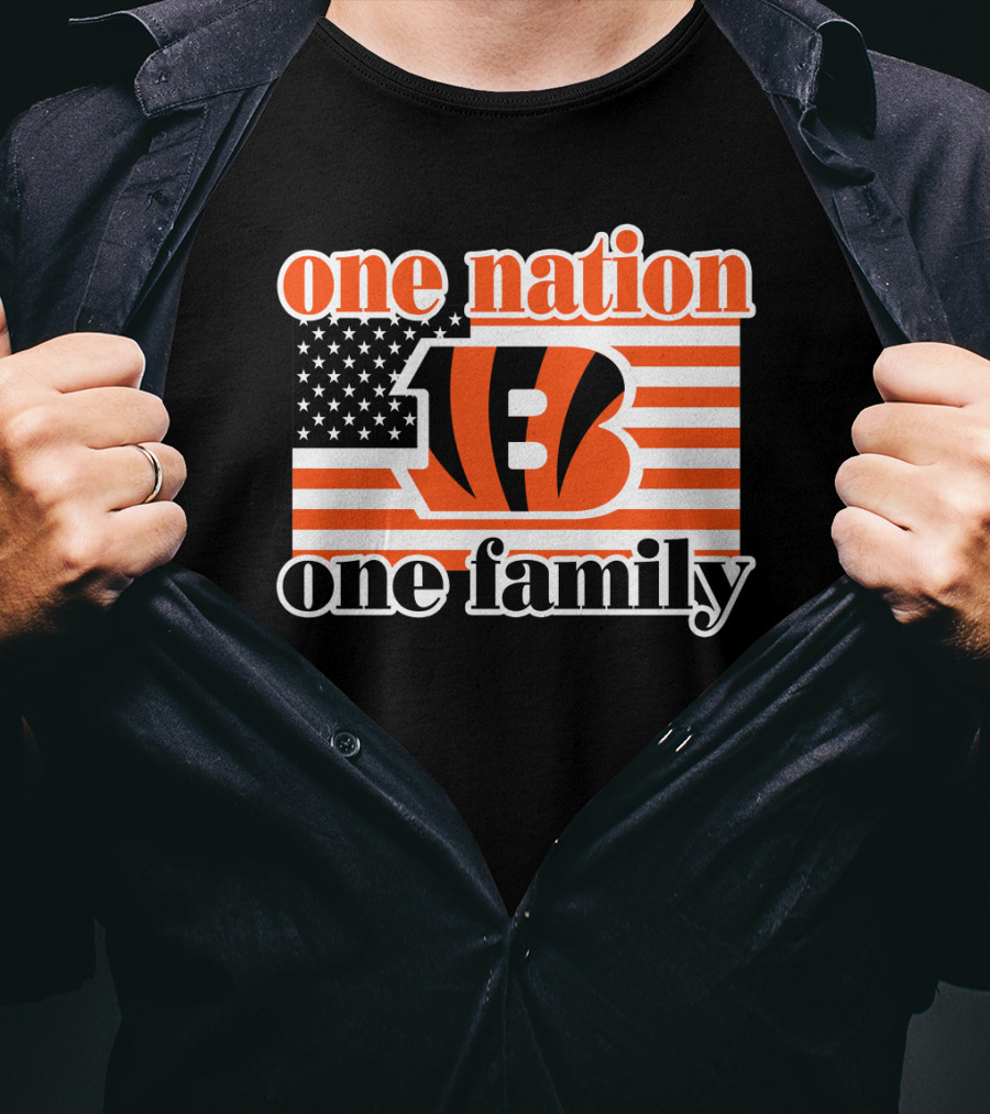 Cincinnati Bengals One Nation One Family T-Shirt