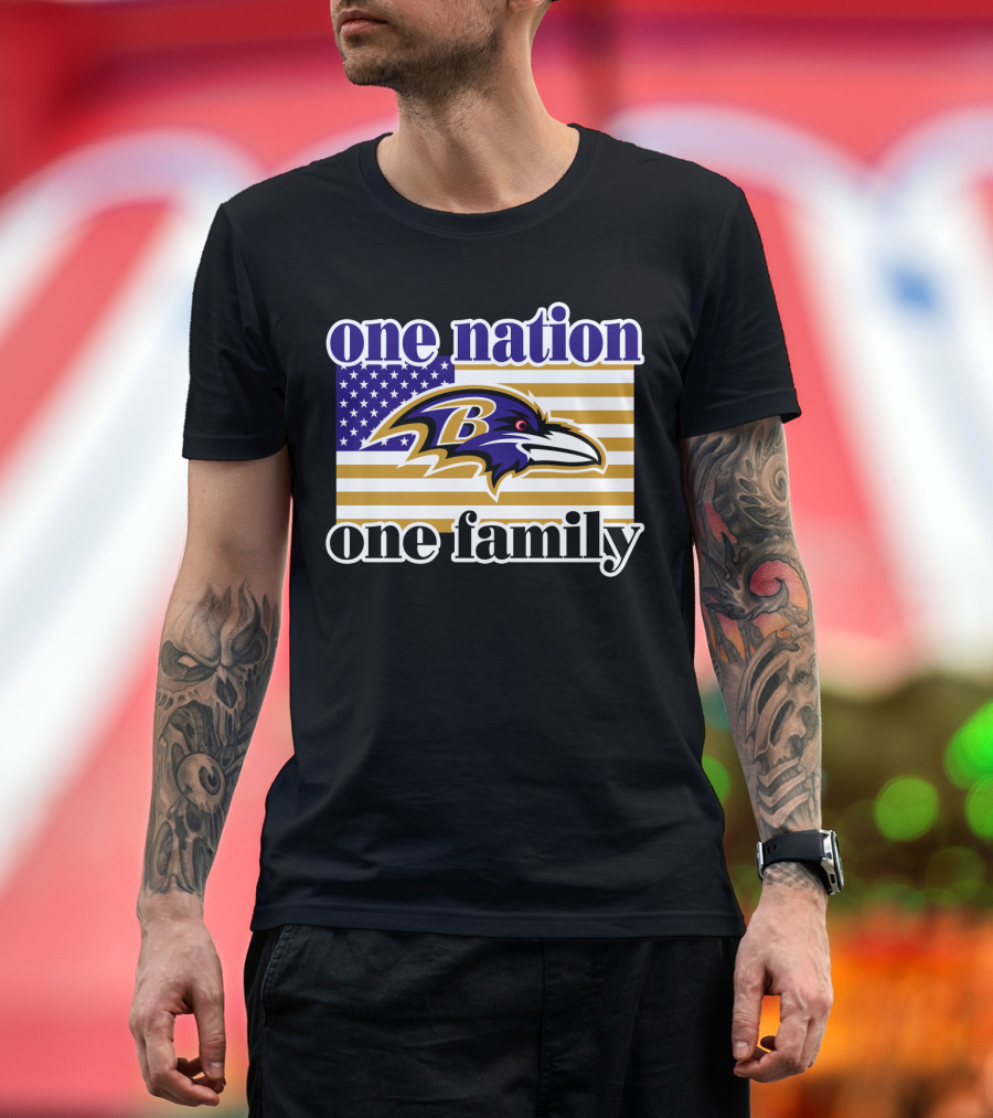 Baltimore Ravens One Nation One Family T-Shirt