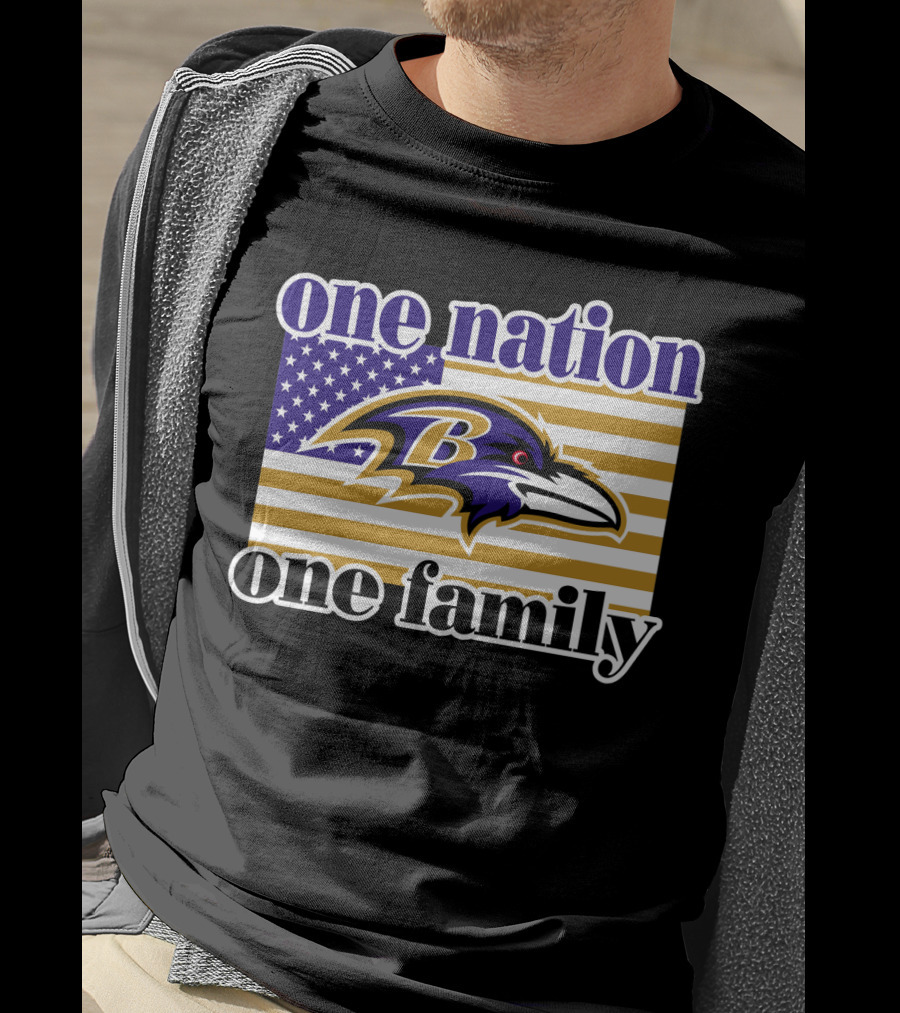 Baltimore Ravens One Nation One Family T-Shirt