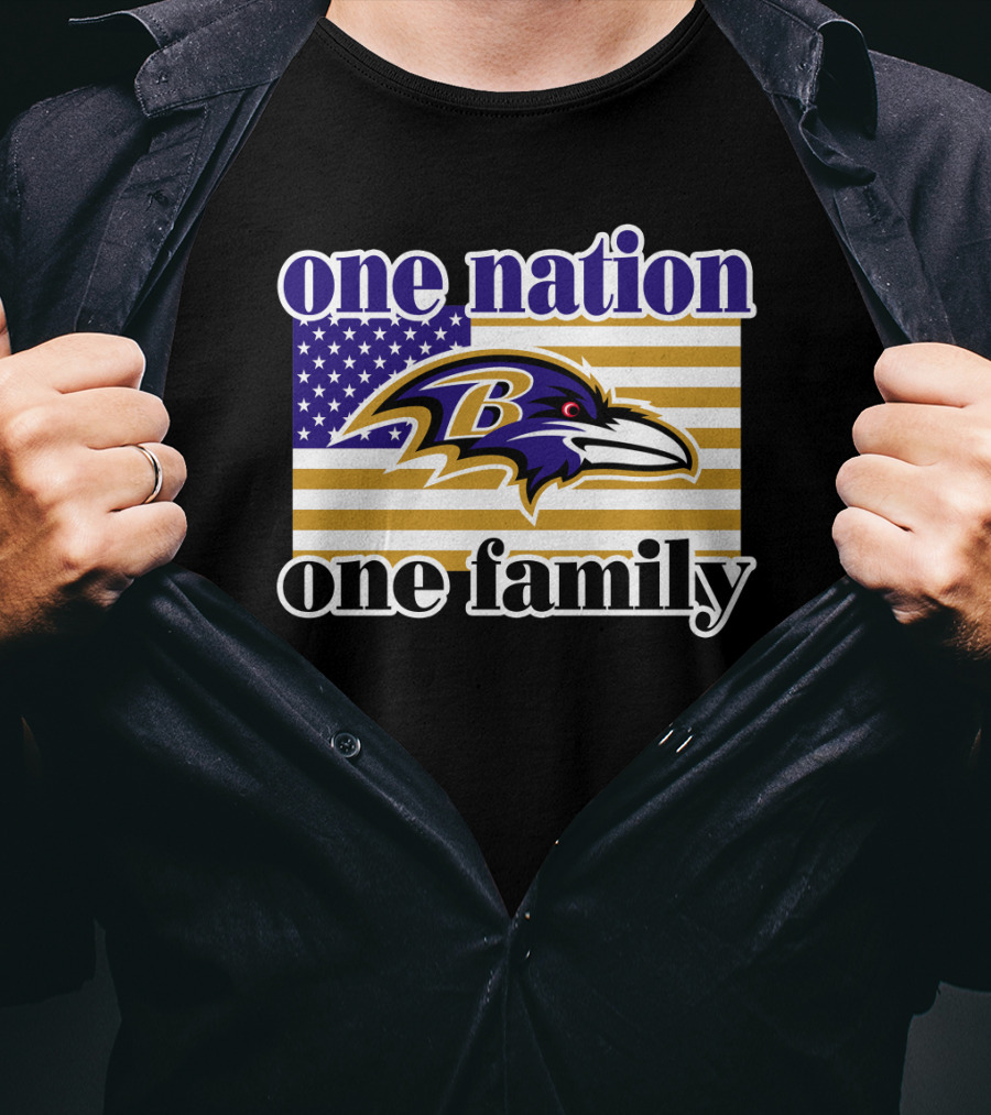 Baltimore Ravens One Nation One Family T-Shirt