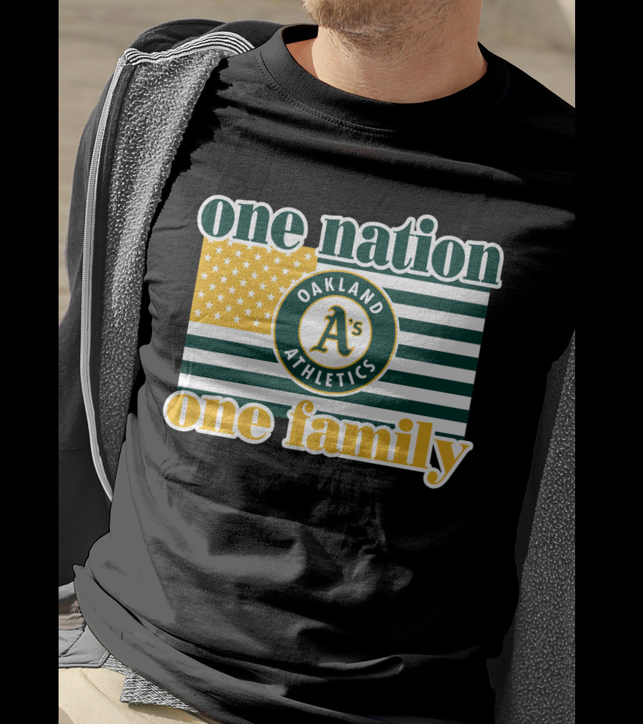 One Nation One Family Oakland Athletics T-Shirt