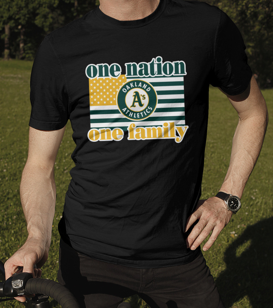 One Nation One Family Oakland Athletics T-Shirt