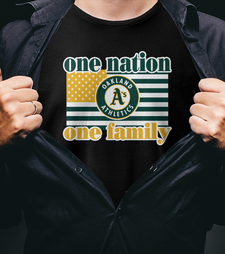 One Nation One Family Oakland Athletics T-Shirt
