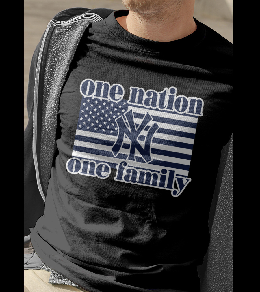 One Nation One Family New York Yankees Flag T-Shirt