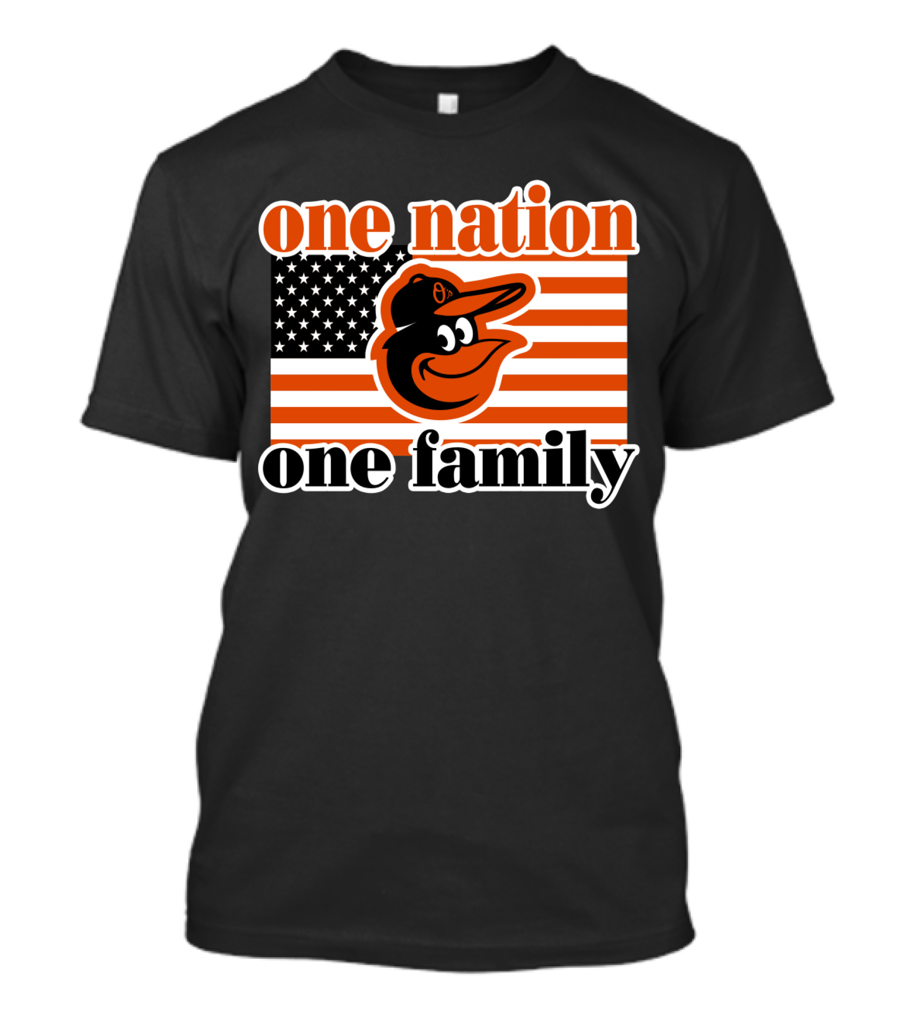 One Nation One Family 59 Baltimore Orioles T-Shirt