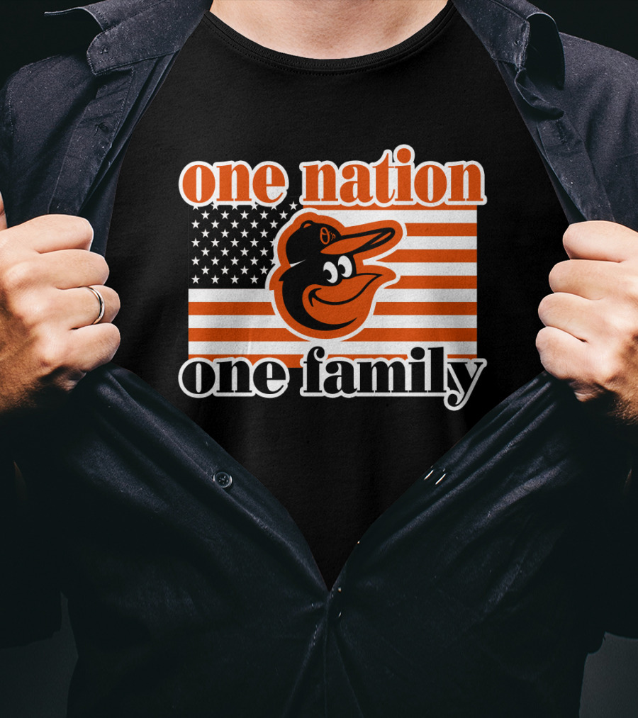 One Nation One Family 59 Baltimore Orioles T-Shirt