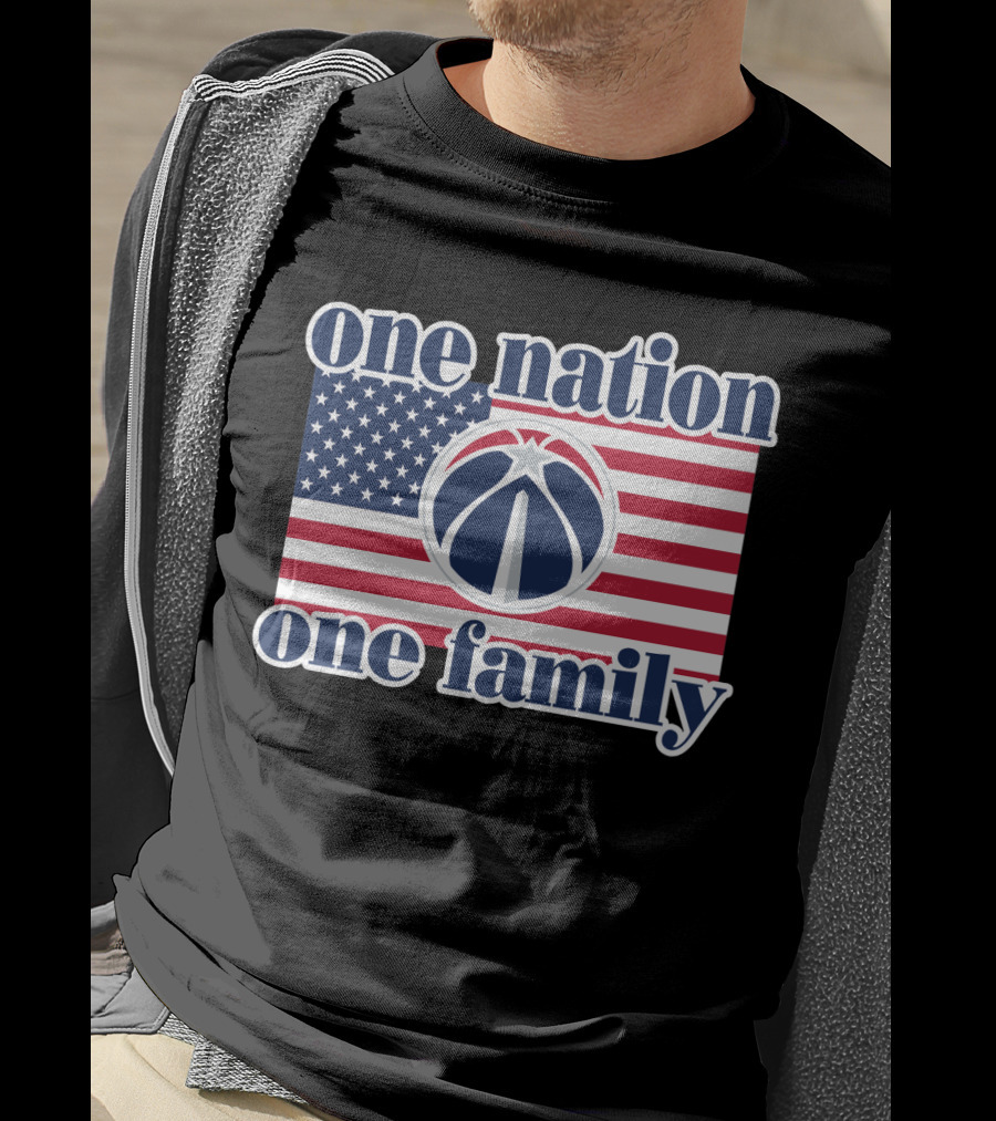 Washington Wizards One Nation One Family American Flag T-Shirt