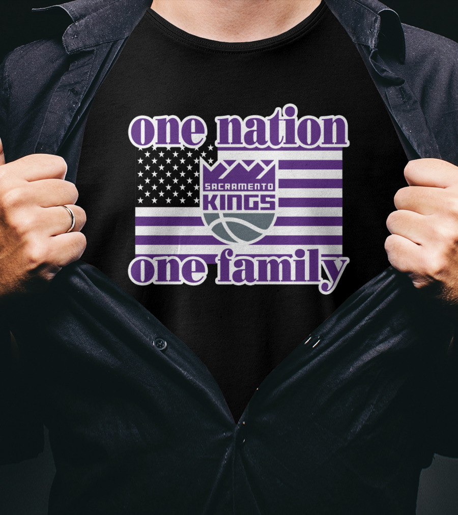 Sacramento Kings One Nation One Family T-Shirt