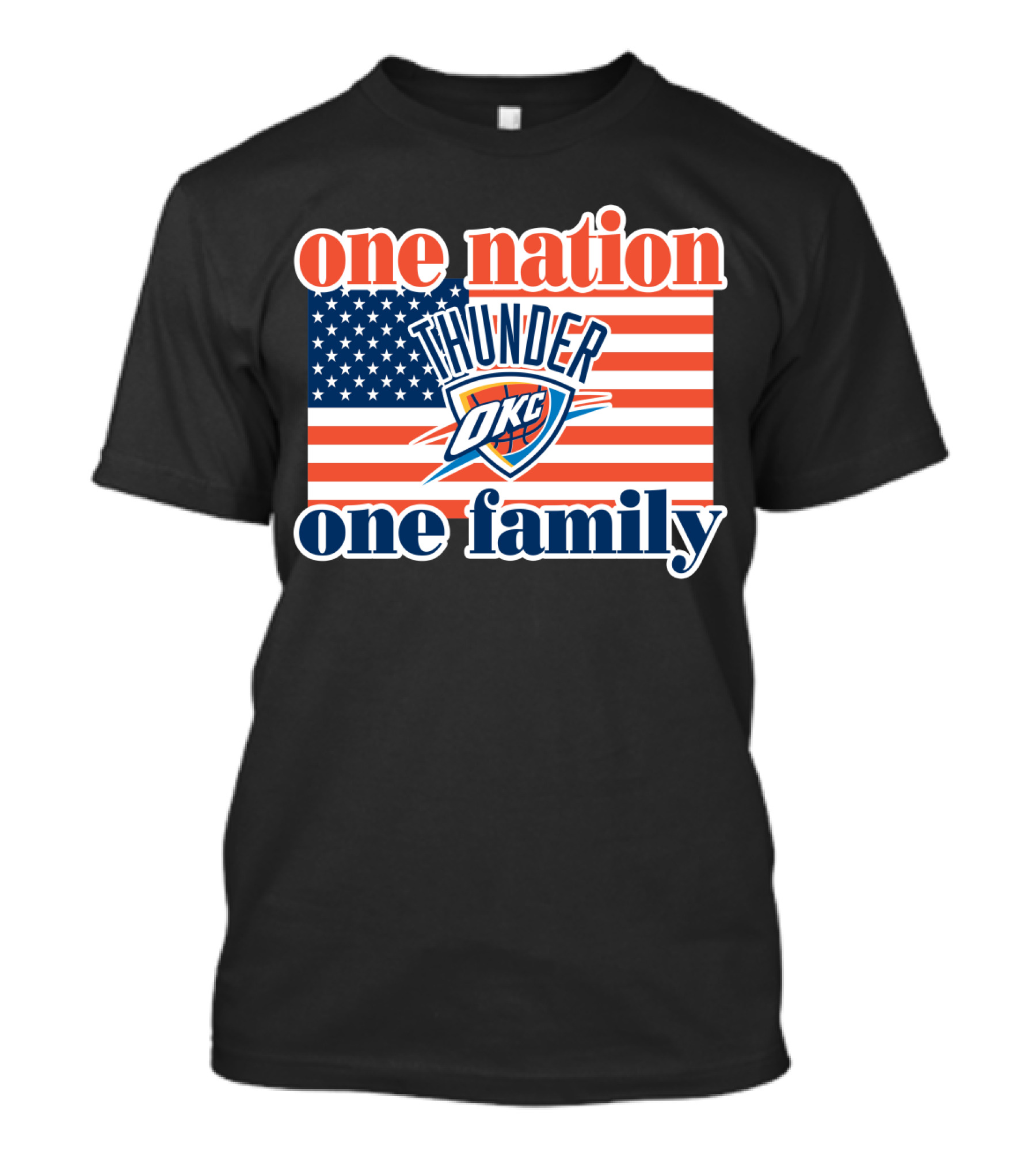 One Nation One Family Oklahoma City Thunder T-Shirt