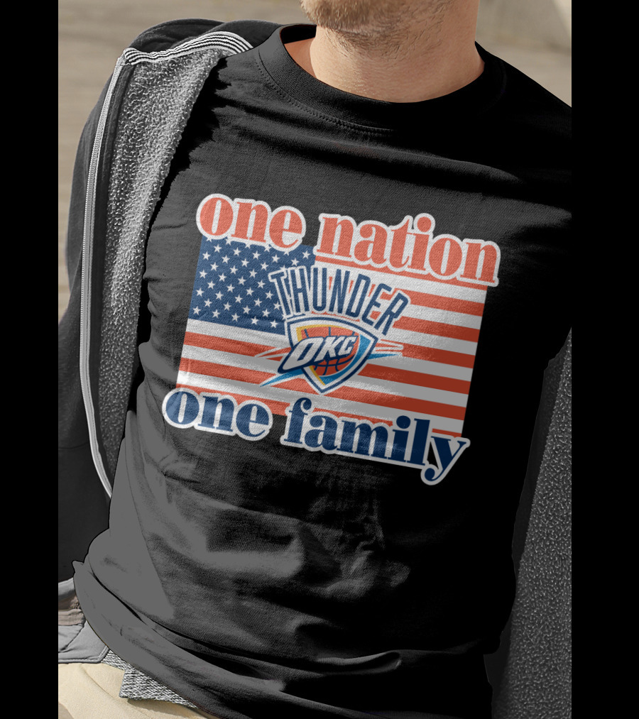 One Nation One Family Oklahoma City Thunder T-Shirt