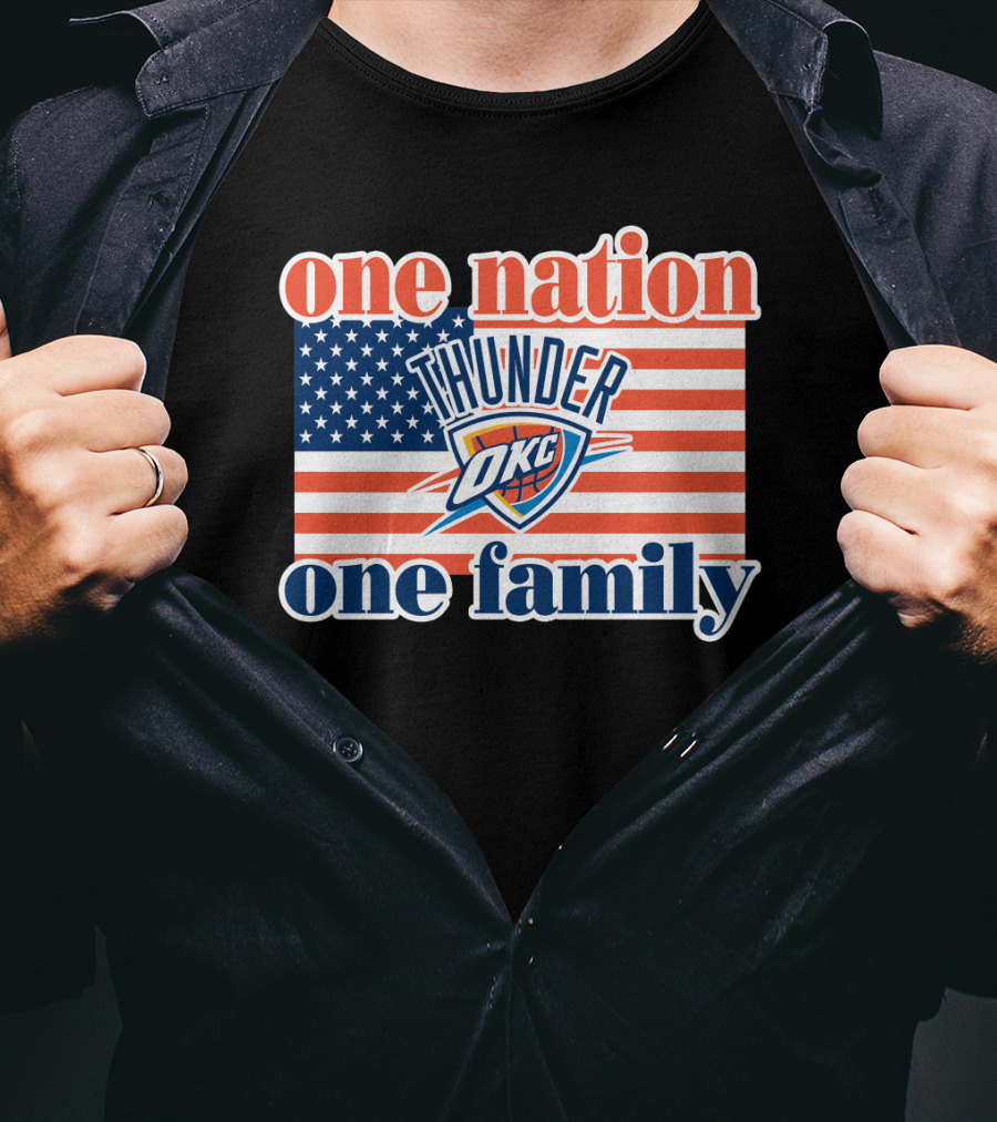 One Nation One Family Oklahoma City Thunder T-Shirt
