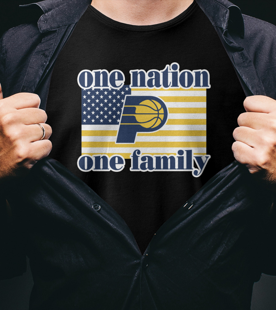 One Nation One Family Indiana Pacers Retro T-Shirt