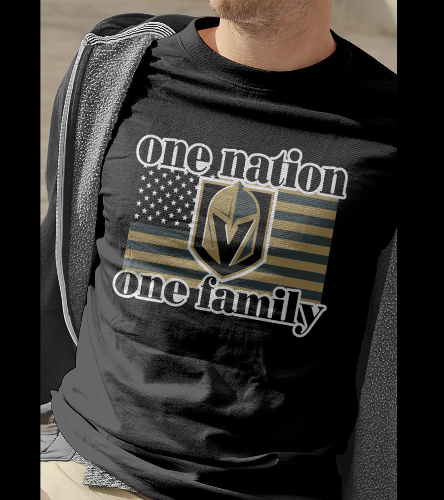 One Nation One Family Vegas Golden Knights T-Shirt