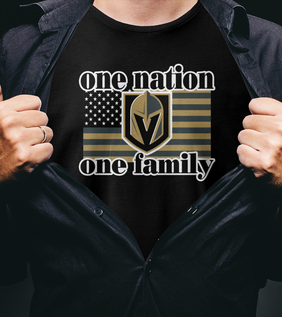 One Nation One Family Vegas Golden Knights T-Shirt