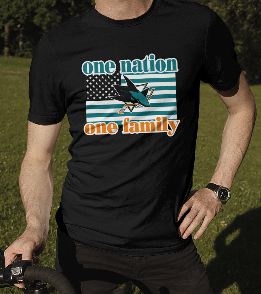 One Nation One Family San Jose Sharks 94 T-Shirt