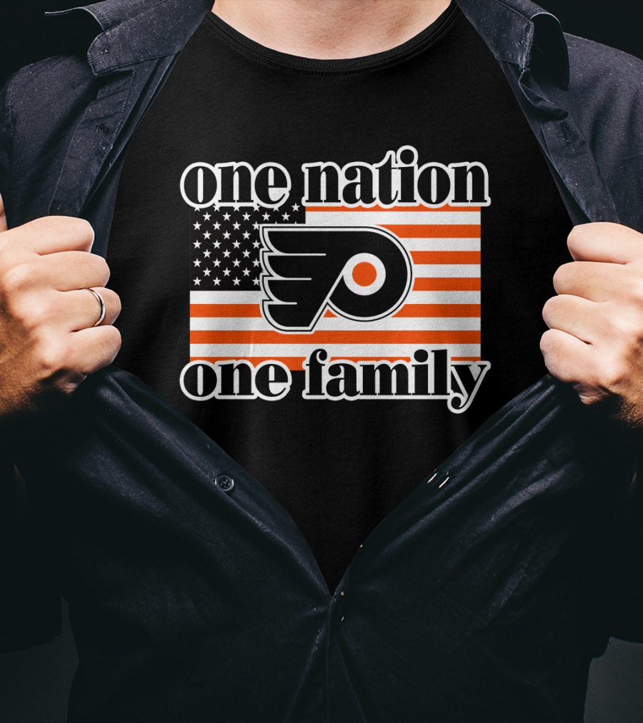 Philadelphia Flyers One Nation One Family 96 T-Shirt