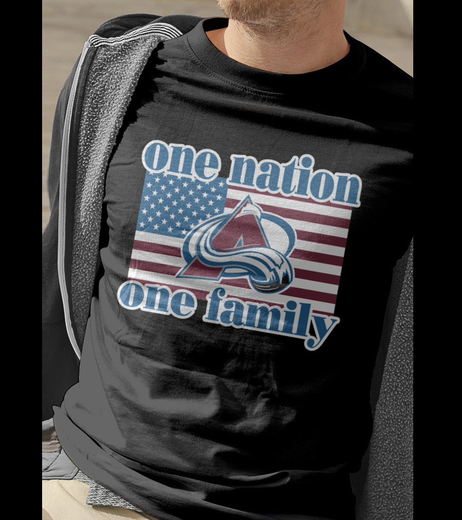 One Nation One Family Colorado Avalanche T-Shirt