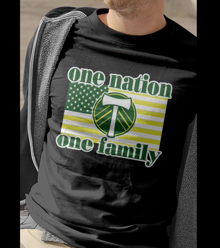 One Nation One Family 122 Portland Timbers T-Shirt