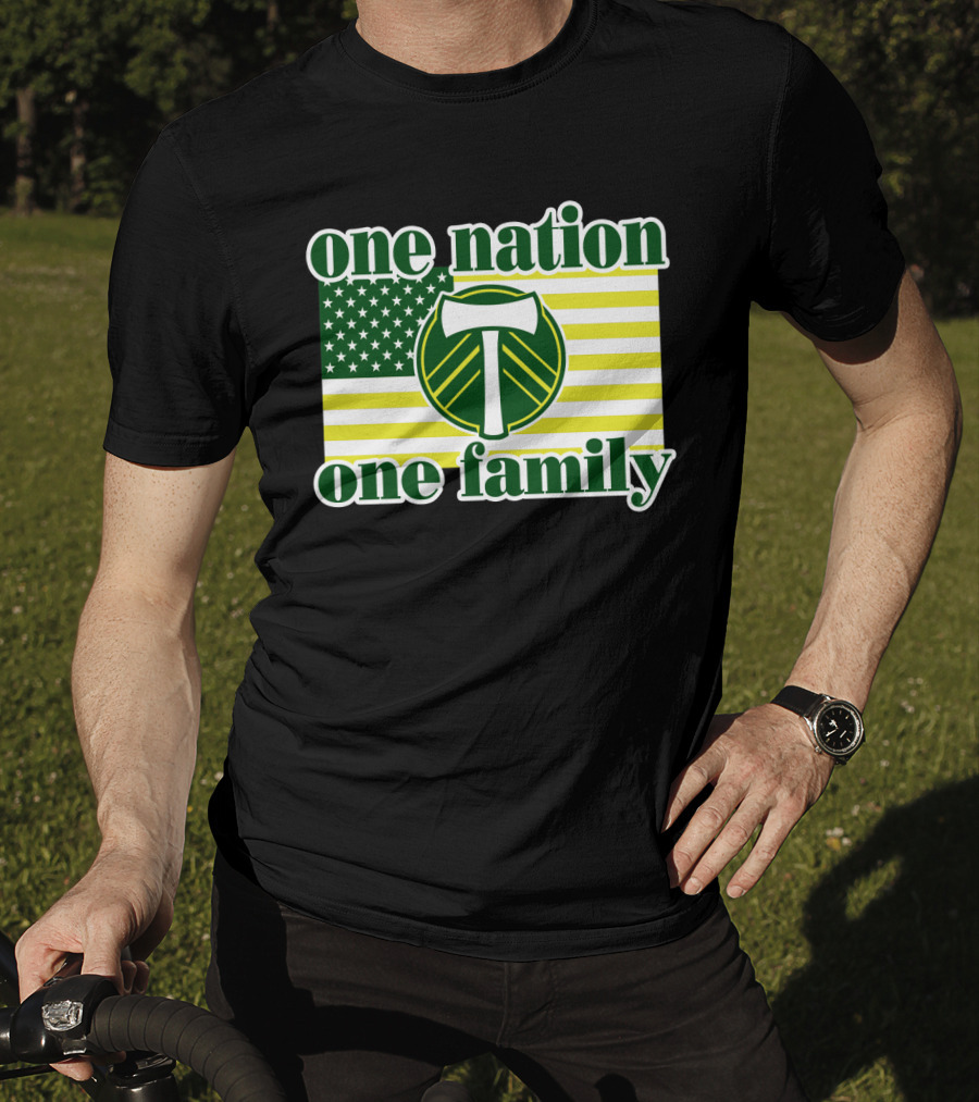 One Nation One Family 122 Portland Timbers T-Shirt