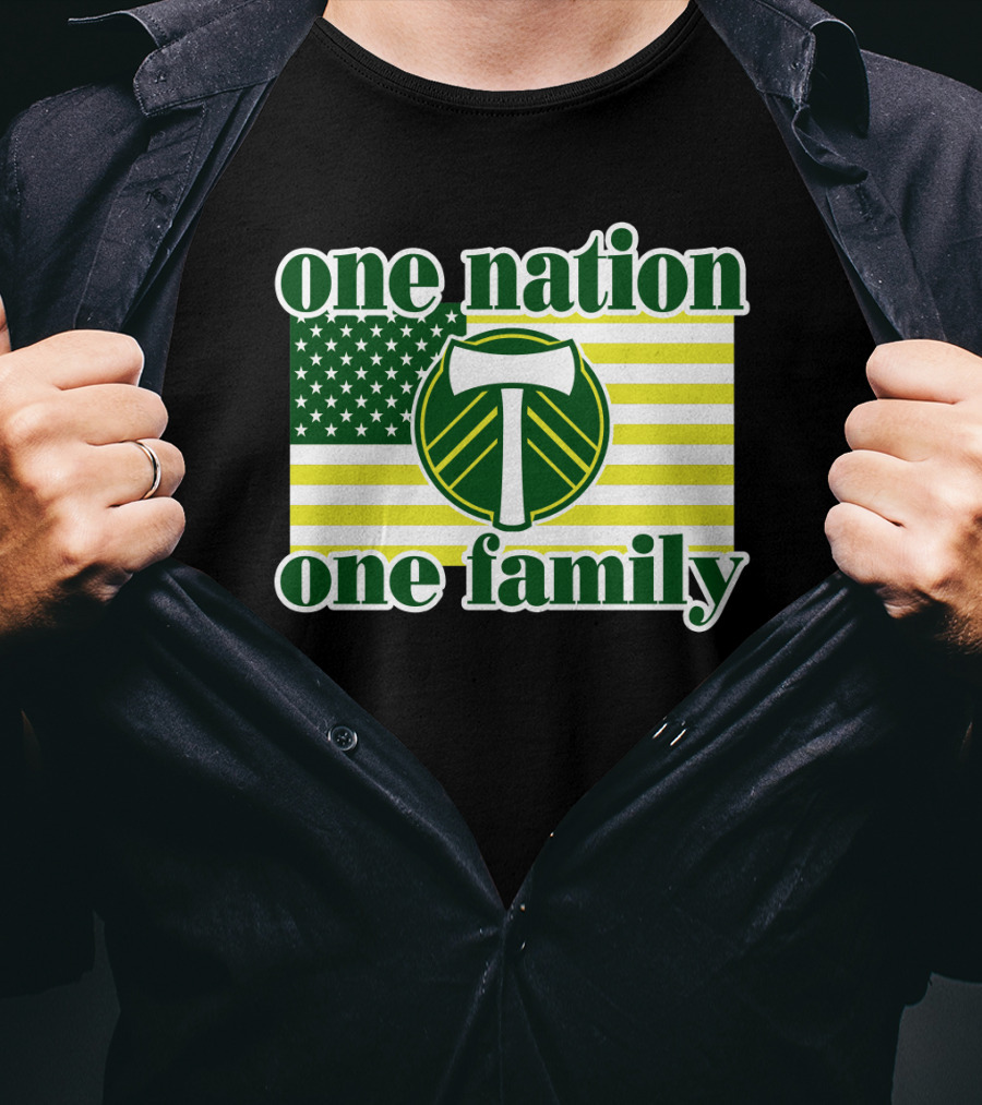 One Nation One Family 122 Portland Timbers T-Shirt