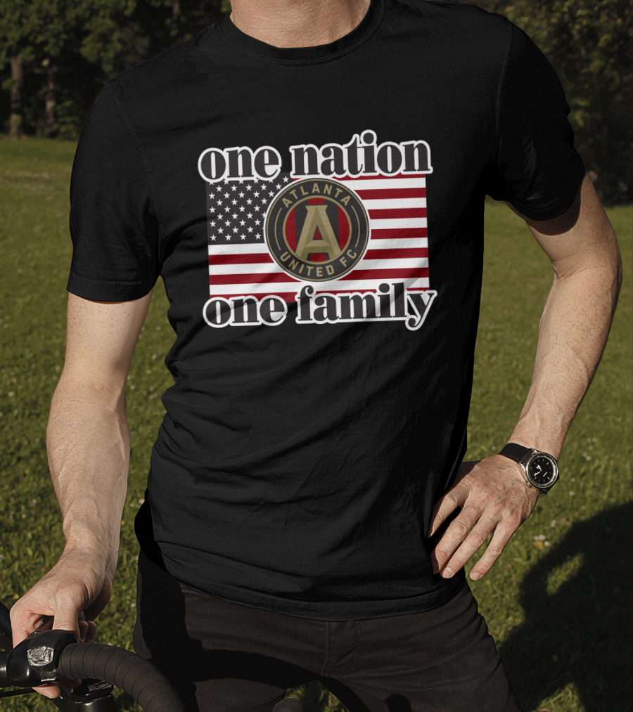 One Nation One Family Atlanta United Fc American Flag T-Shirt