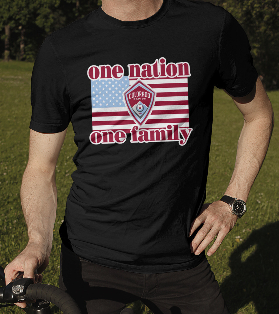 One Nation One Family Colorado Rapids American Flag T-Shirt