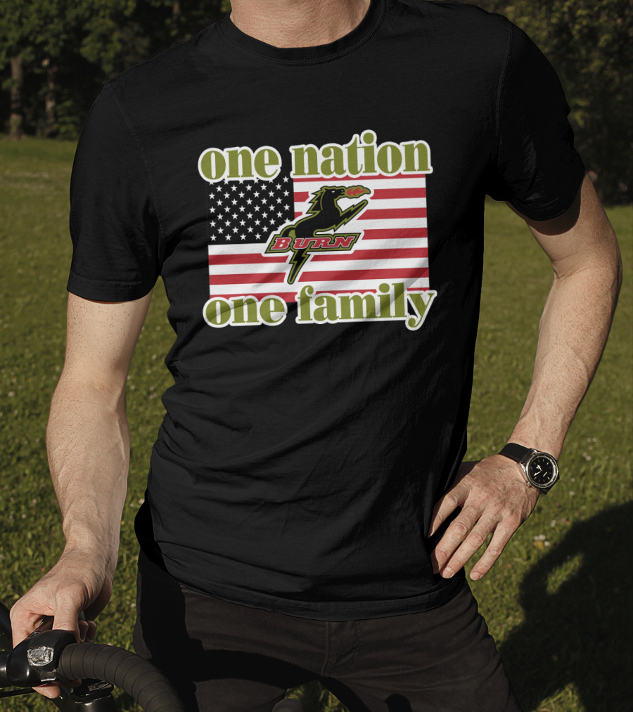 One Nation One Family Dallas Burn Flag T-Shirt