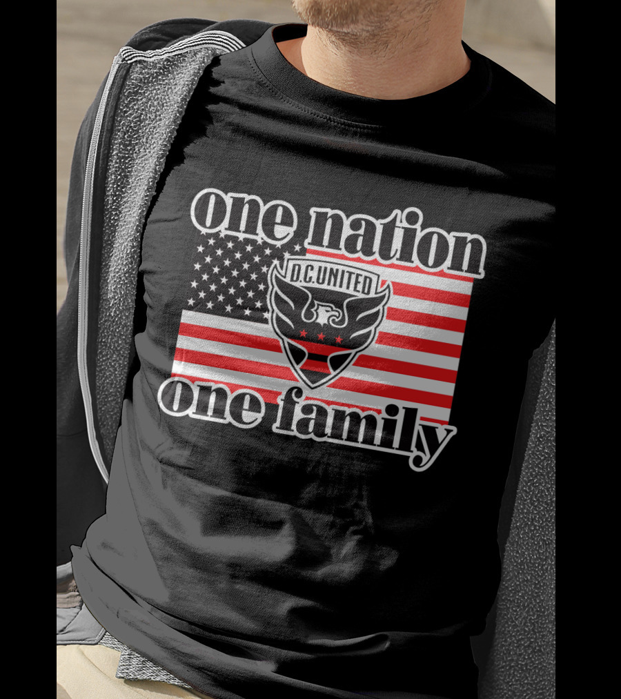 One Nation One Family Dc United American Flag T-Shirt
