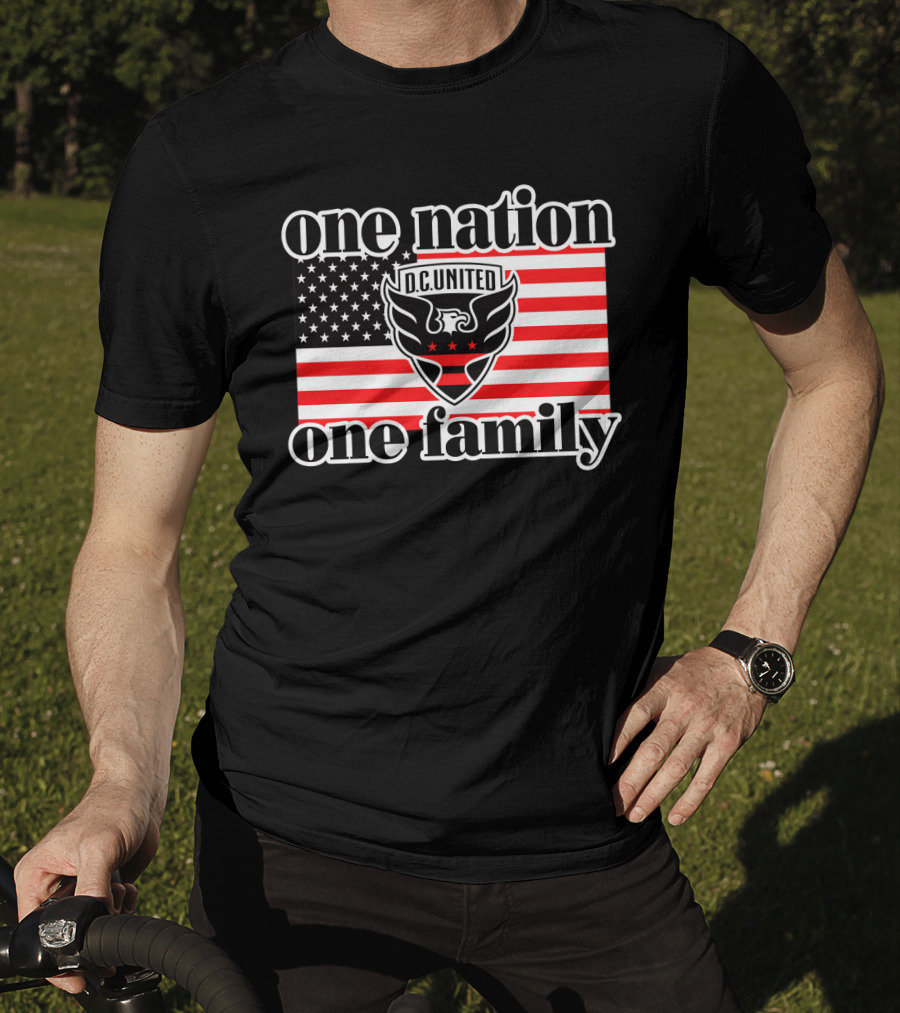 One Nation One Family Dc United American Flag T-Shirt