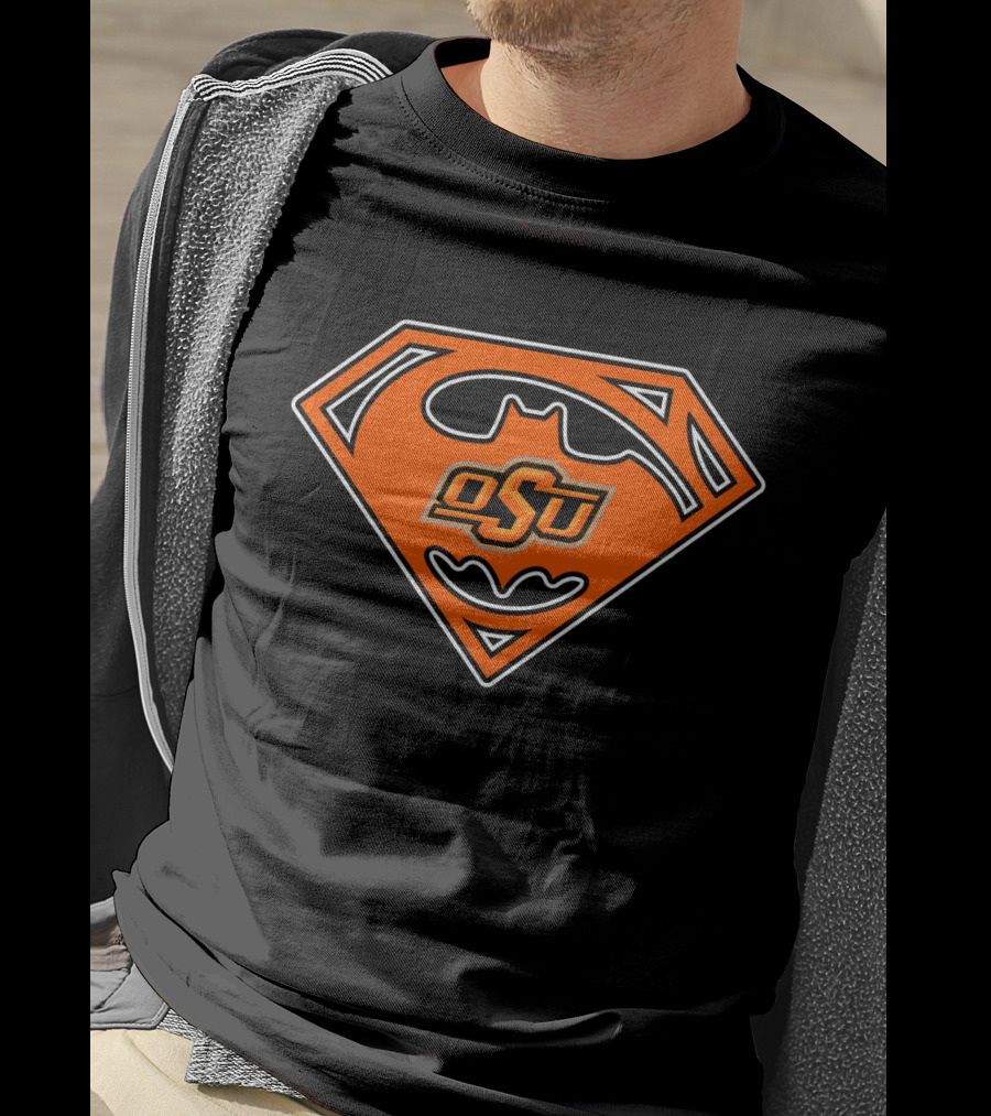 Osu Oklahoma State Cowboys Superhero Logo 38 T-Shirt