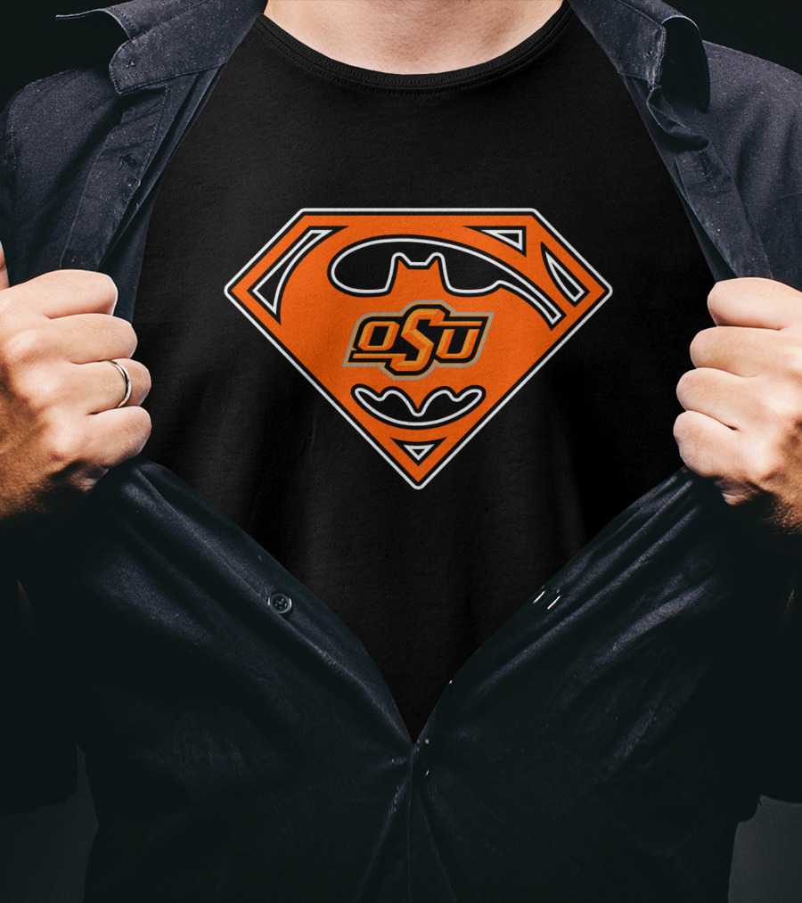 Osu Oklahoma State Cowboys Superhero Logo 38 T-Shirt