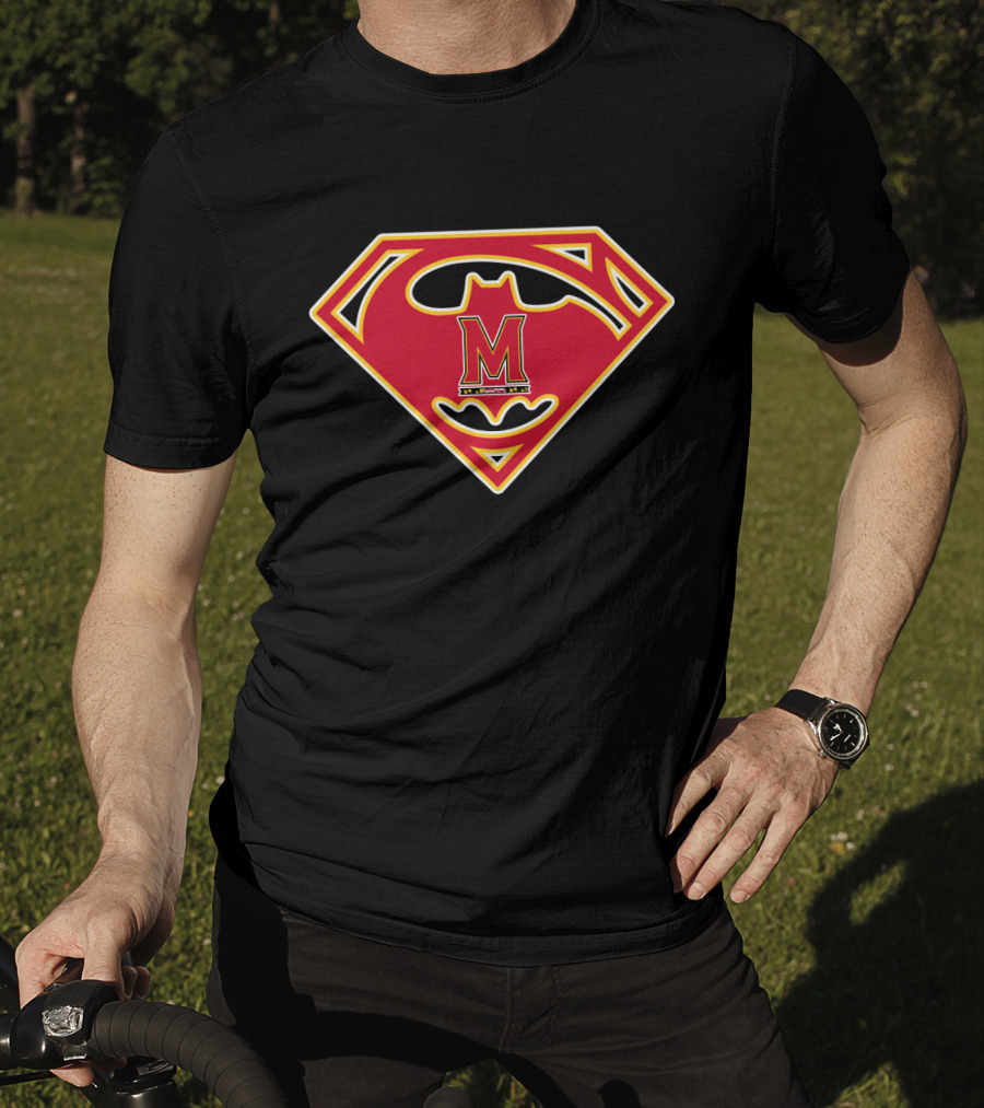 Maryland Terrapins Superman Batman T-Shirt