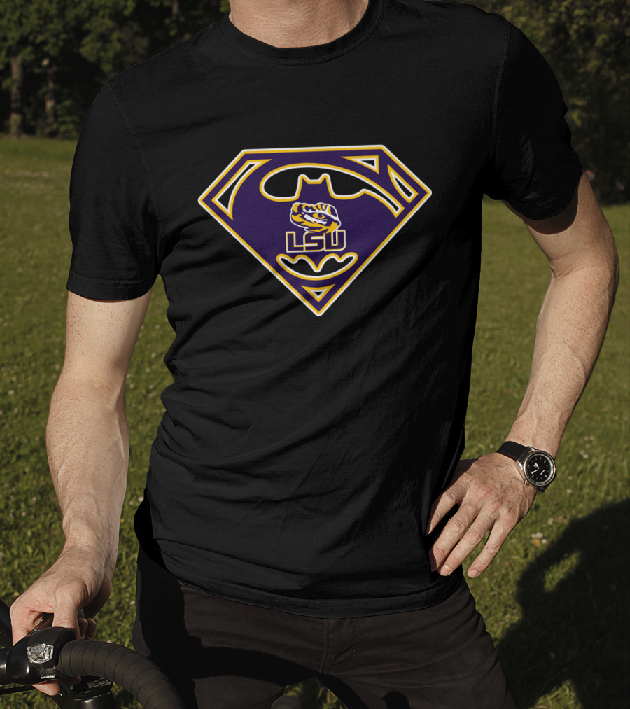 Lsu Tigers Batman Superman T-Shirt