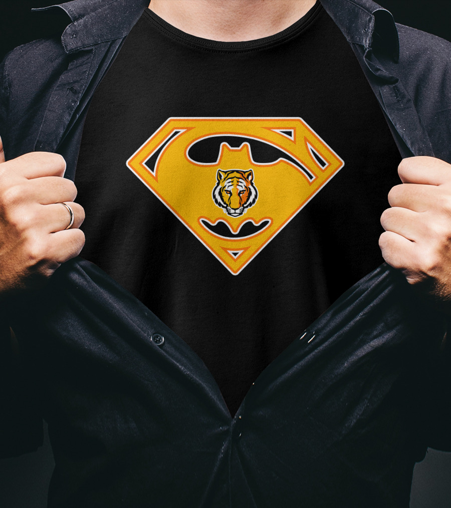 Depauw Tigers 80 Superman Batman T-Shirt