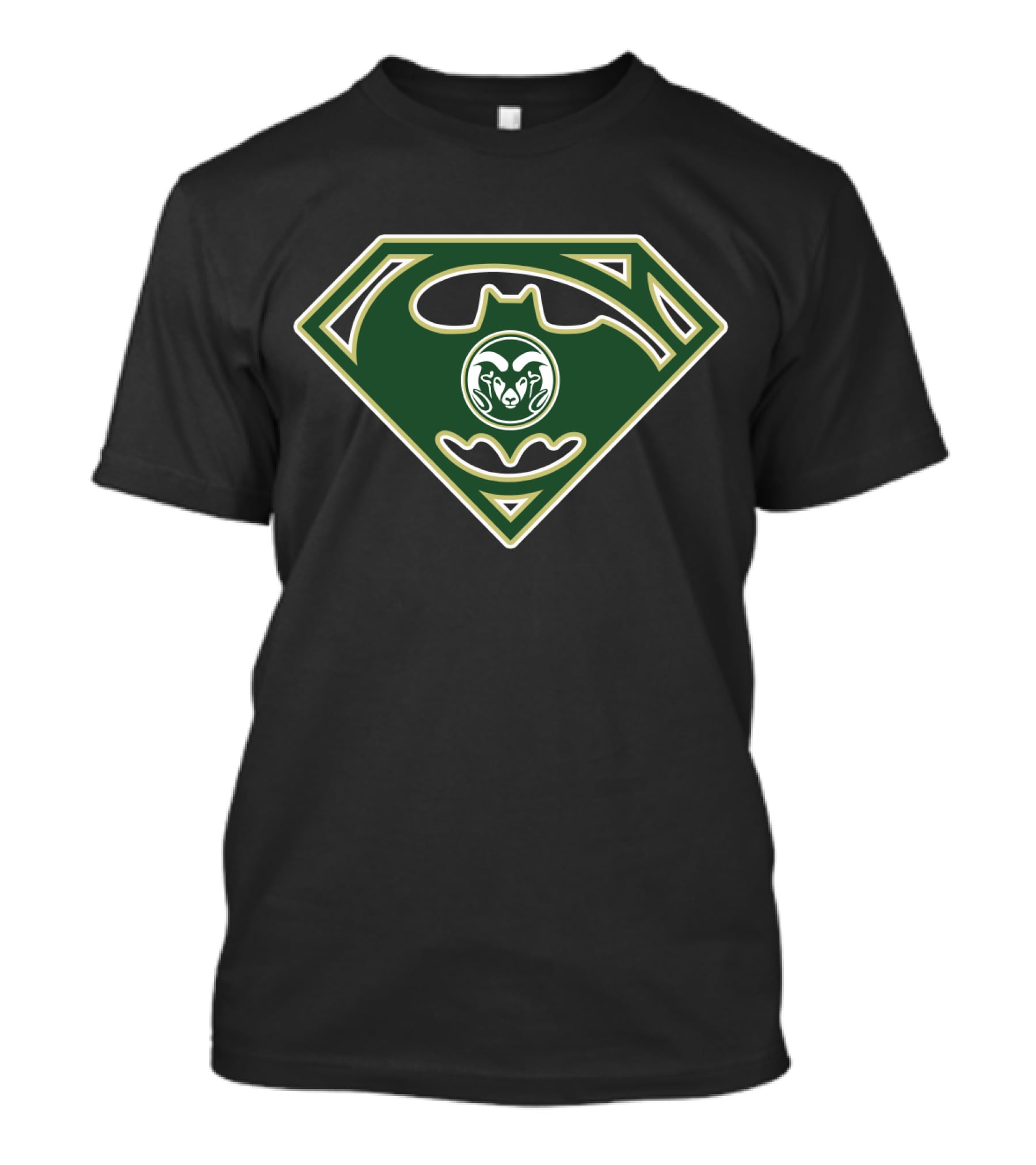 Colorado State Rams Batman Superman Logo Mix T-Shirt