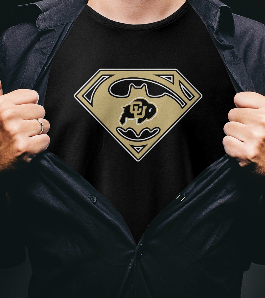 Colorado Buffaloes Cu Batman Superman T-Shirt