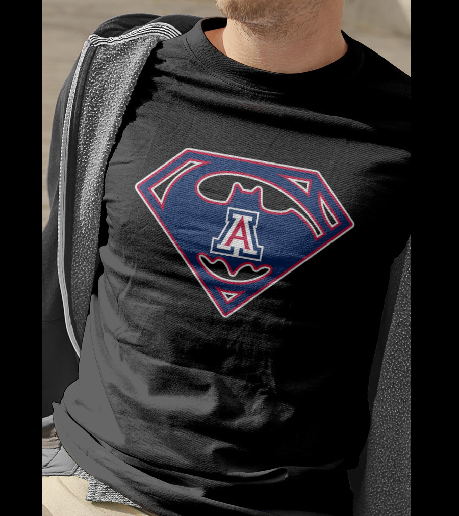 Arizona Wildcats 1996 Superman Batman T-Shirt