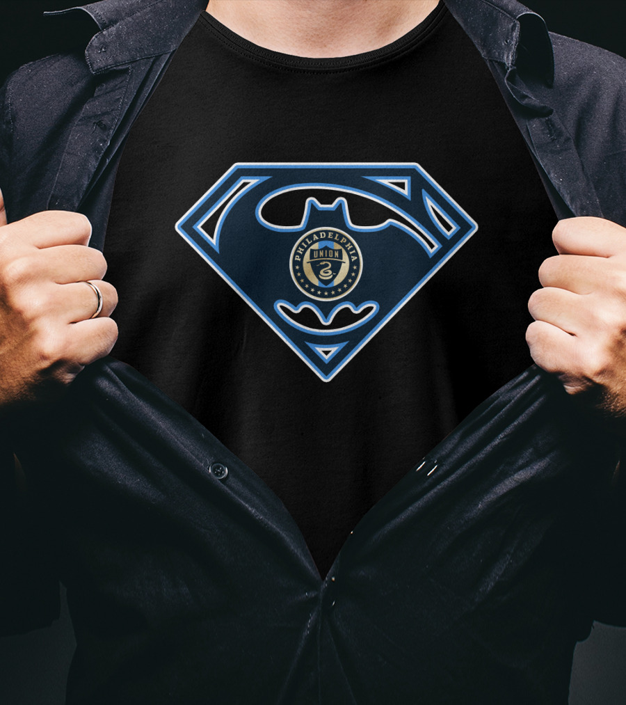 Philadelphia Union Batman Superman T-Shirt