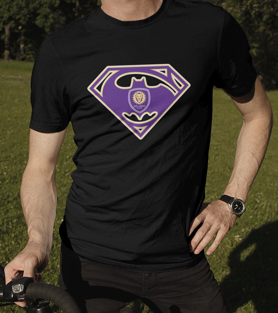 Orlando City Sc Crest With Bat And Shield Symbol T-Shirt