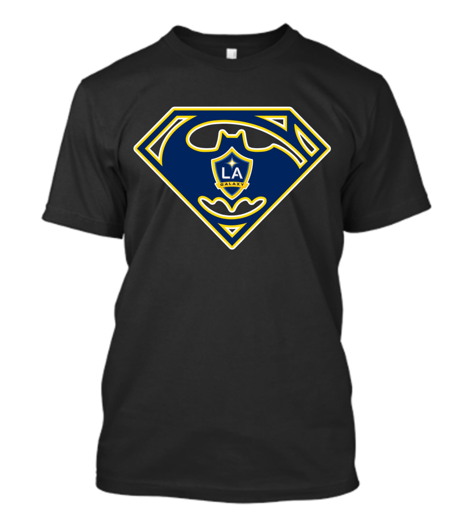 La Galaxy Batman Superman Shield Crest T-Shirt