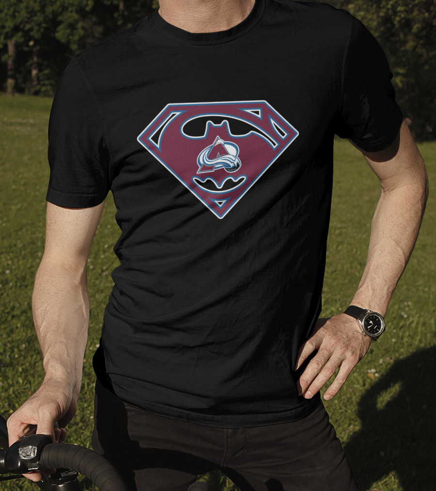 Colorado Avalanche Bat Symbol Crossover T-Shirt