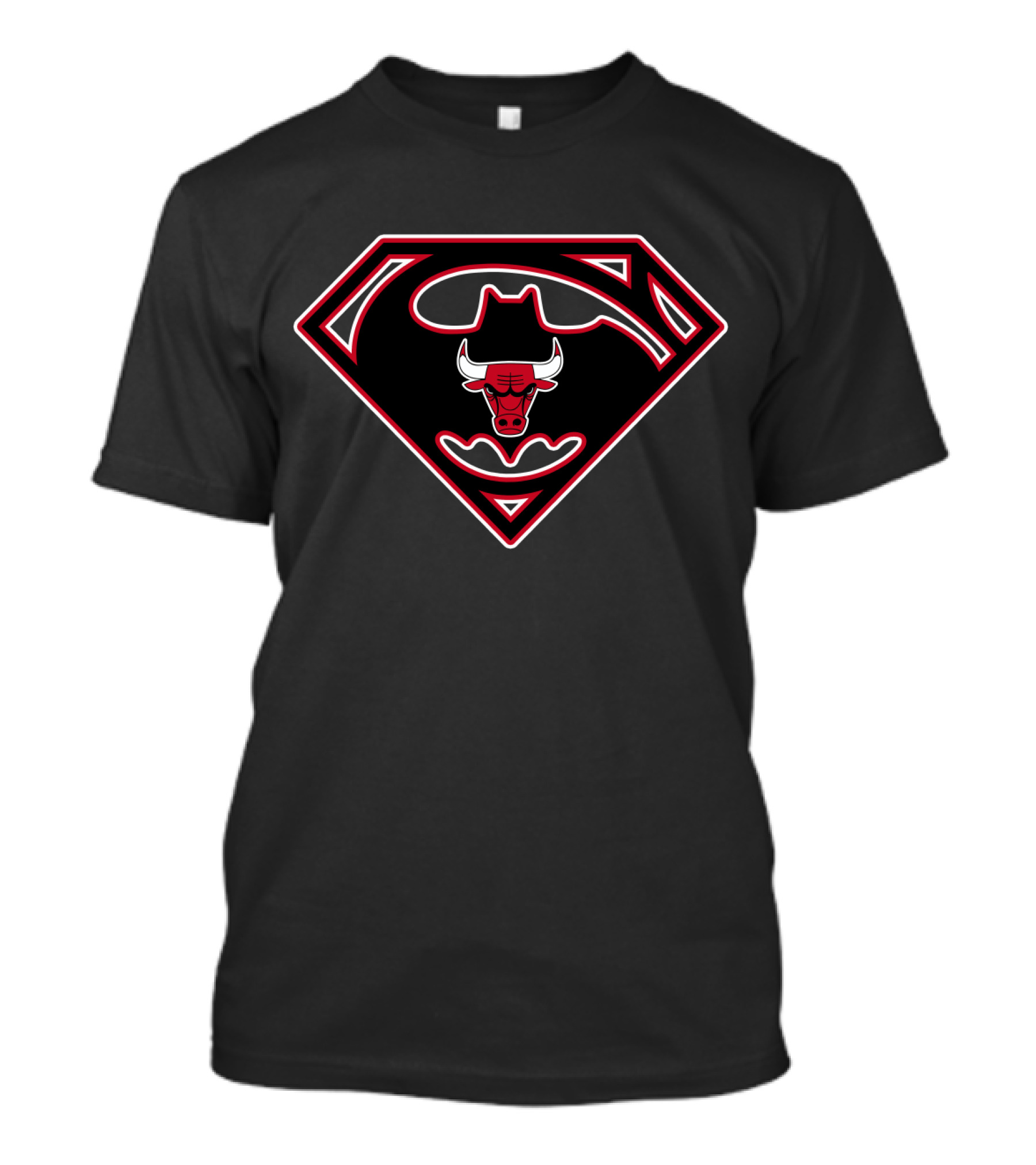Chicago Bulls Superman Logo Fusion 186 T-Shirt