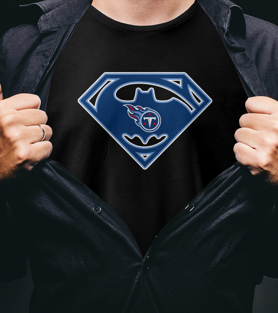 Tennessee Titans Superhero Logo 221 T-Shirt