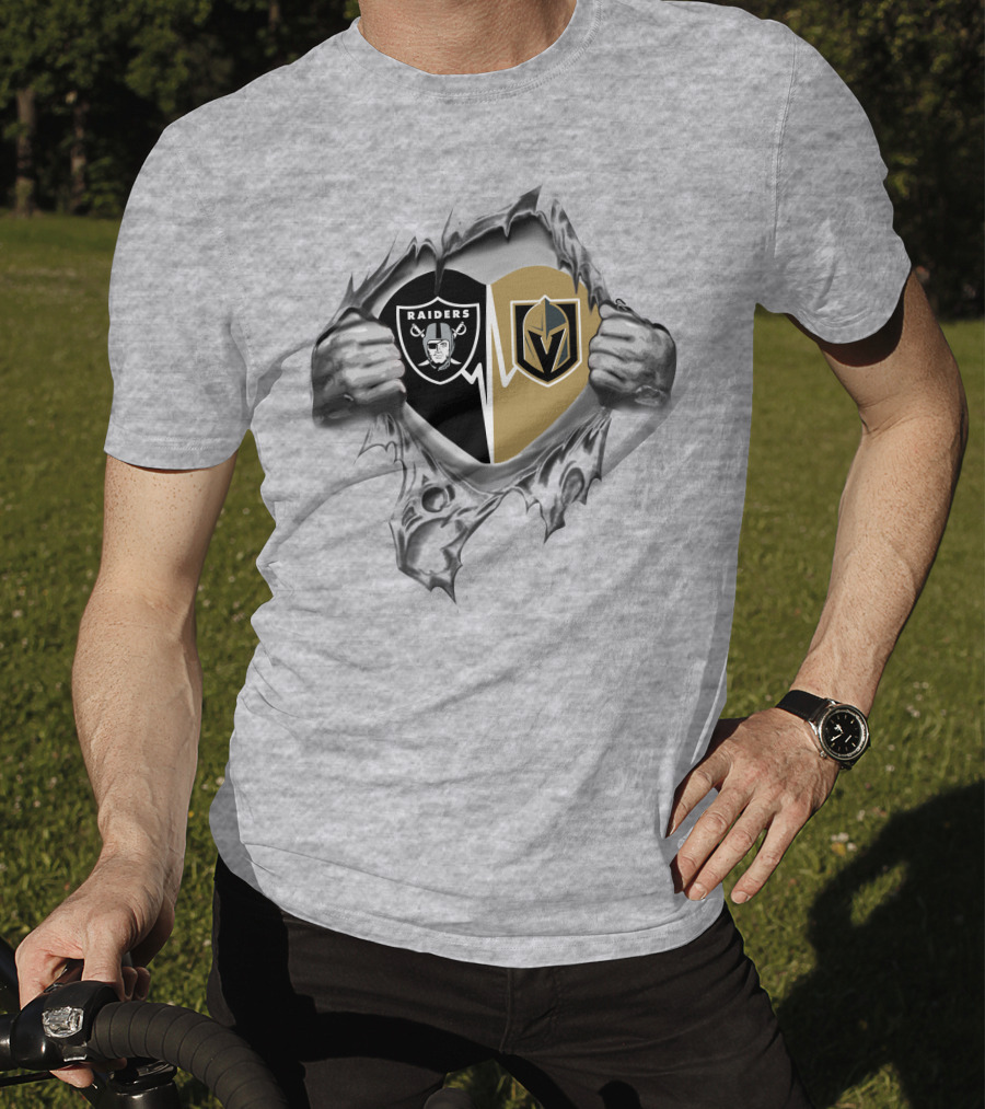 Raiders Knights Heartbeat Loyalty Commitment Fan Passion T-Shirt